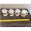 Image 2 : Vintage Fire King white milk glass mugs - D handle.  Lot of 4