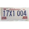 Image 1 : Alabame license plate 17X1 004
