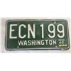 Image 1 : Washington license plate ECN 199