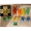 Image 1 : LOT OF 3 TRAVEL GAMES 1 MAGNETIC, 10 JUMPING FROGS, 6 FINGER PUPPETS