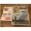 Image 2 : VINTAGE POSTCARDS LOT OF 2 , BRITIAN THE QUEEN, PARLIAMENT, THE ROYAL COAT OF ARMS AND BRITISH FLAG