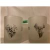 Image 2 : SET OF 2 WILDLIFE COLLECTOR GLASSES. MILO HANSEN BUCK 1993 AND MISSOURI BUCK 1981