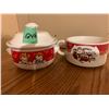 Image 1 : LOT OF 2 COLLECTOR CAMPBELLS SOUP BOWLS 1998