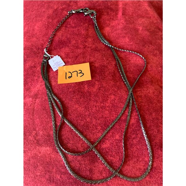 LIA SOPHIA HEMATITE CHAIN 17-20’ NEW WITH TAGS