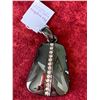 Image 2 : LIA SOPHIA HEMATITE /RHINESTONE..IN THE GROOVE PENDANT..NEW WITH TAGS