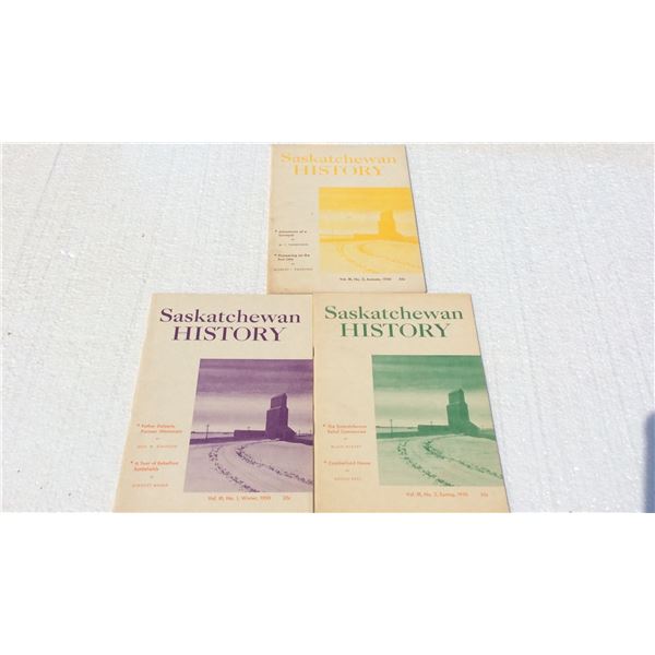 Complete set of 1950 Saskatchewan History books Three books