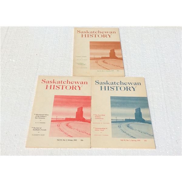 Complete set of Saskatchewan History books Three books
