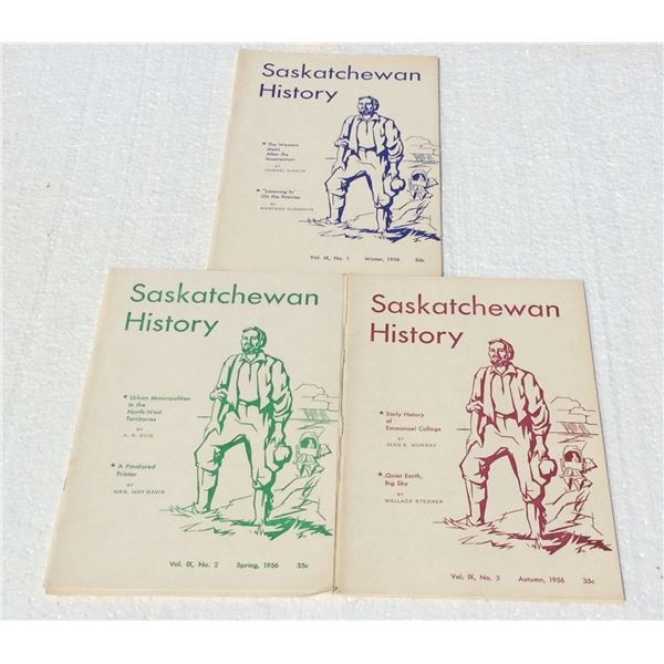 Complete set of 1956 Saskatchewan History books Three books
