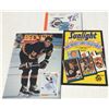 Image 1 : 1992 book of Hockey Stamps. 1992 Lightning on Ice. Sunlight NHL Hockey Card Book. 1992 Beckett Hocke