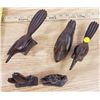 Image 1 : Set of 5 Carved Walnut Decorative Pieces