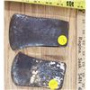 Image 1 : 2 Antique Hatchet Heads, One Signed "Welland Vale"