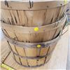 Image 3 : 3 Wooden Apple Baskets with Lids