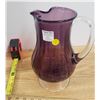 Image 1 : Purple Cut Crystal Pitcher