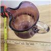 Image 2 : Purple Cut Crystal Pitcher