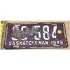 Image 1 : Sask 1949 License Plate