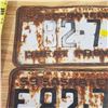 Image 2 : Matching Pair 1959 Sask License Plate