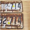 Image 3 : Matching Pair 1959 Sask License Plate