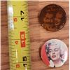 Image 1 : Groucho Marx & Marilyn Monroe Pin Backs
