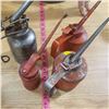 Image 5 : four vintage oilers oil cans long needle nose pumper oiler Red Wesco