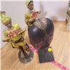 Image 4 : three statues decorations Africana Devon Ware hand painted