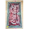 Image 2 : coca cola tin sign 5 cent
