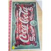 Image 3 : coca cola tin sign 5 cent