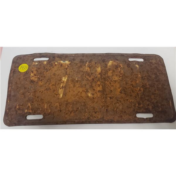 1948 Saskatchewan License plate