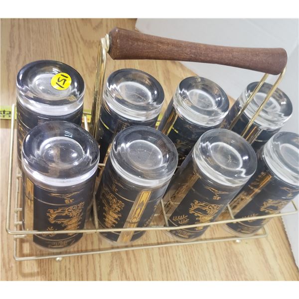 Vintage Glasses with Carrying Case