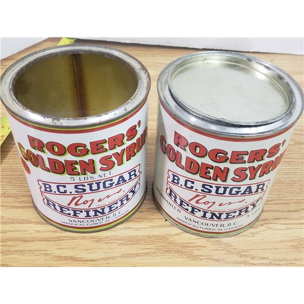 2 Rogers Sugar Tins