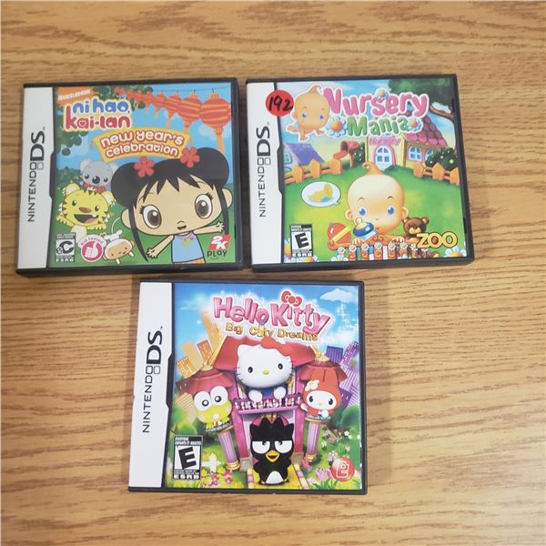 3x Nintendo DS Games