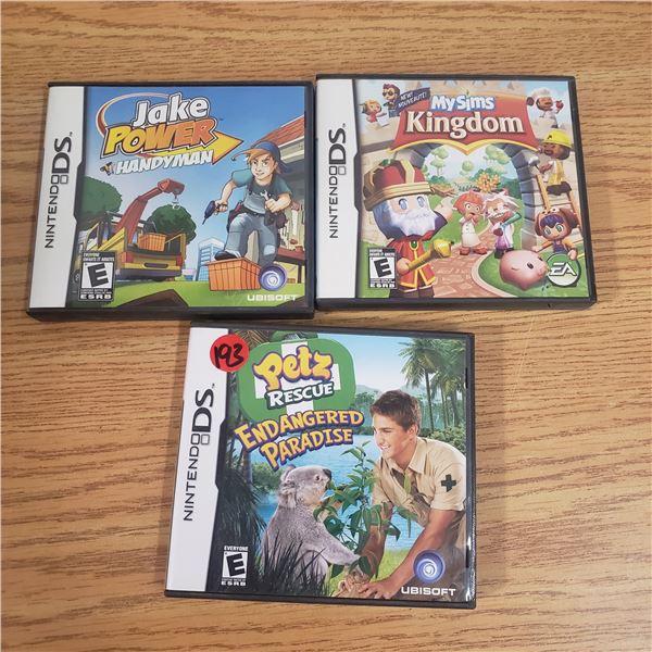 3x Nintendo DS Games