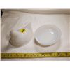 Image 2 : Milk Glass Hen on Nest (see photos of colour of glass w/ light)