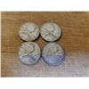 Image 1 : 4 Canadian Silver Quarters 1949, 1952, 1952, 1953