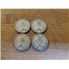 Image 2 : 4 Canadian Silver Quarters 1957 x 2, 1958, 1959