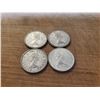 Image 2 : 4 Canadian Silver Quarters 1964 x 3, 1965