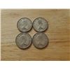 Image 2 : 4 Canadian Silver Quarters 1958, 1959, 1961, 1962