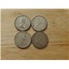 Image 2 : 4 Canadian Silver Quarters 1964, 1966, 1968 x 2 (non magnetic)
