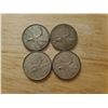 Image 1 : 4 Canadian Silver Quarters 1952, 1962, 1968 x 2 (non magnetic)