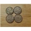 Image 1 : 4 Canadian Silver Quarters 1950, 1962, 1966, 1967