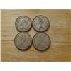 Image 2 : 4 Canadian Silver Quarters 1950, 1962, 1966, 1967
