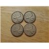 Image 1 : 4 Canadian Silver Quarters 1962 x 2, 1965, 1968