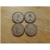 Image 2 : 4 Canadian Silver Quarters 1962 x 2, 1965, 1968