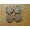 Image 1 : 4 Canadian Silver Quarters 1956, 1962, 1965, 1968 (non magnetic)