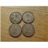 Image 2 : 4 Canadian Silver Quarters 1956, 1962, 1965, 1968 (non magnetic)