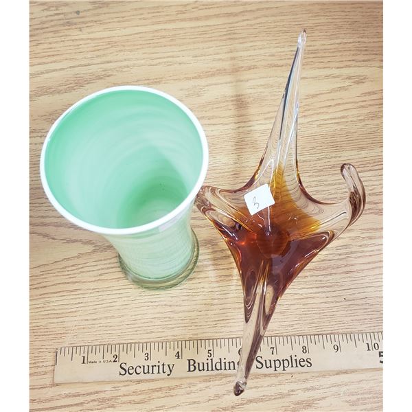 Alta glass stretch candy dish and vase