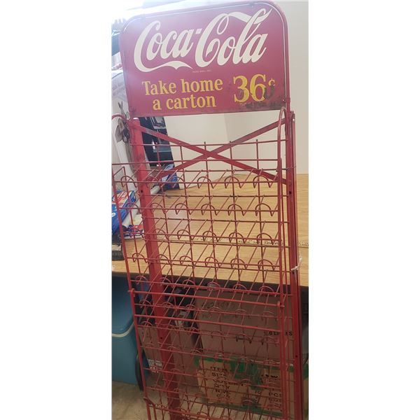 1950s coca cola fold out bottle rack
