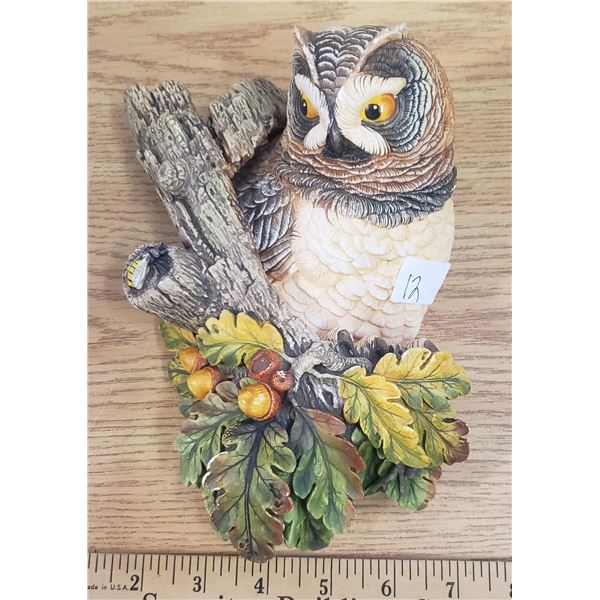 short eared owl wall plaque England