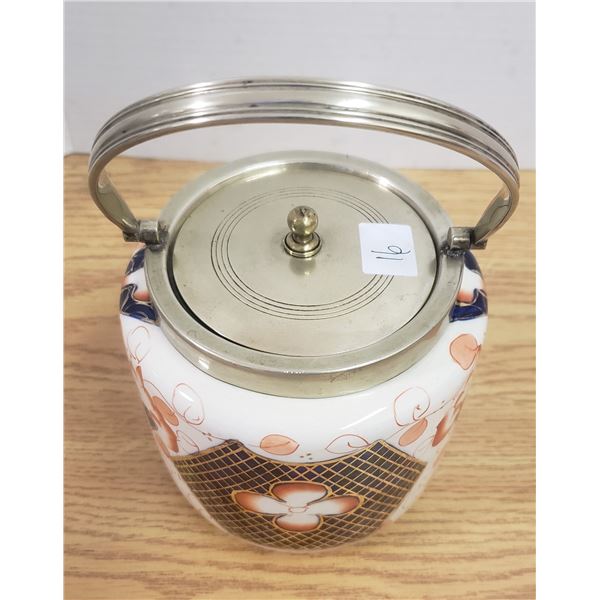 Imari biscuit or cookie jar