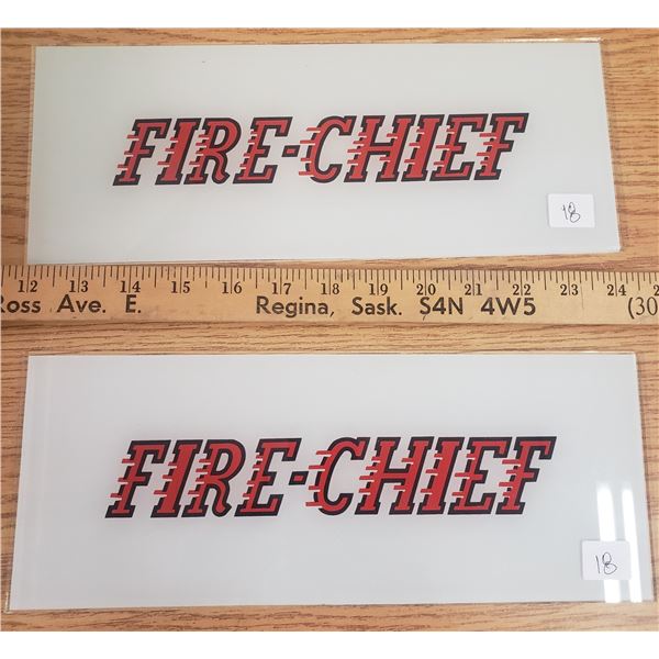 Texaco fire chief replacement glass plates