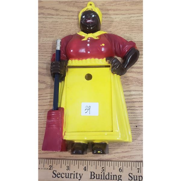 Aunt Jemima note pad holder 1950's